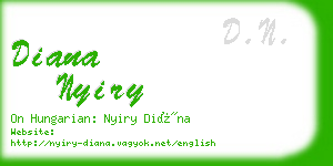 diana nyiry business card